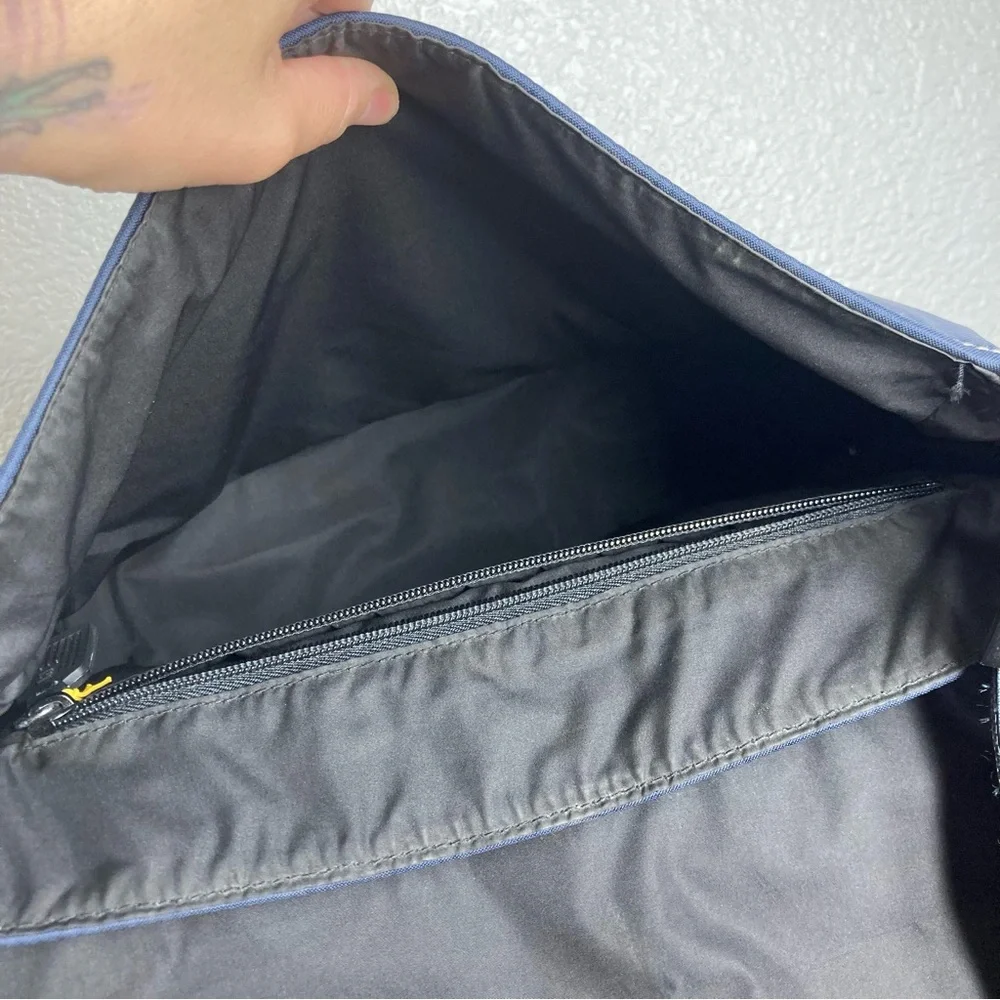 Polo Jeans Ralph Lauren Nylon Messenger Bag Navy Blue Ajustable Strap 14x10
